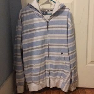 Volcom Zip-up Striped Sweatshirt